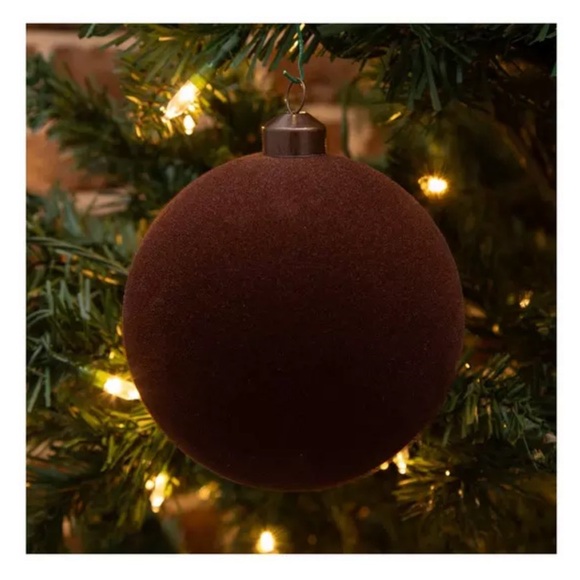 NWT Hobby Lobby Flocked Velvet  Ornaments - 2 Sets - Picture 2 of 5